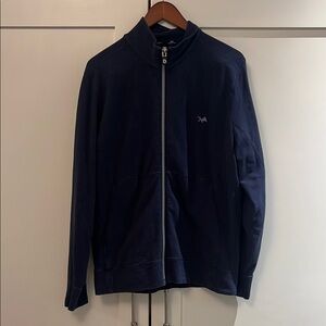 B. Draddy Men's Classic Navy Zip-Up Sweater